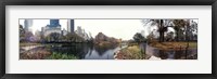 Framed Pond in a park, Central Park, Manhattan, New York City, New York State