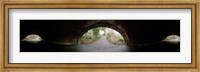 Framed 360 degree view of a tunnel in an urban park, Central Park, Manhattan, New York City, New York State, USA