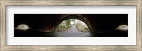 Framed 360 degree view of a tunnel in an urban park, Central Park, Manhattan, New York City, New York State, USA