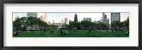 Framed 360 degree view of a public park, Bryant Park, Manhattan, New York City, New York State, USA