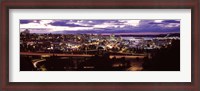Framed Aerial view of a city, Tacoma, Pierce County, Washington State, USA 2010