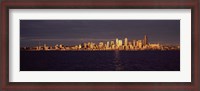 Framed City viewed from Alki Beach, Seattle, King County, Washington State, USA