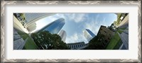 Framed Low angle view of skyscrapers, Houston, Harris county, Texas, USA