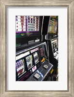 Framed Slot machines at an airport, McCarran International Airport, Las Vegas, Nevada, USA