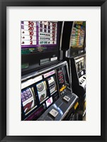 Framed Slot machines at an airport, McCarran International Airport, Las Vegas, Nevada, USA