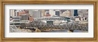 Framed Bridge across a river, Paul Brown Stadium, Cincinnati, Hamilton County, Ohio, USA