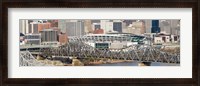 Framed Bridge across a river, Paul Brown Stadium, Cincinnati, Hamilton County, Ohio, USA