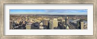 Framed Aerial view of a city, Cincinnati, Hamilton County, Ohio, USA 2010