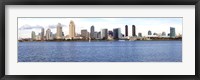 Framed Buildings at the waterfront, view from Coronado Island, San Diego, California, USA 2010