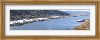 Framed High angle view of a river, Willamette River, Portland, Multnomah County, Oregon, USA