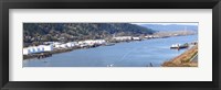 Framed High angle view of a river, Willamette River, Portland, Multnomah County, Oregon, USA