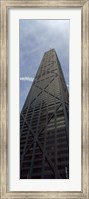 Framed Low angle view of a building, Hancock Building, Chicago, Cook County, Illinois, USA