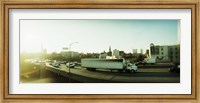 Framed Traffic on an overpass, Brooklyn-Queens Expressway, Brooklyn, New York City, New York State, USA