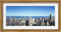 Framed Chicago skyline, Cook County, Illinois, USA 2010
