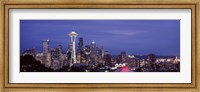 Framed Space Needle and Seattle Skyline 2010