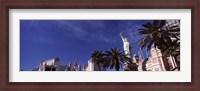 Framed Low angle view of skyscrapers in a city, The Strip, Las Vegas, Nevada, USA