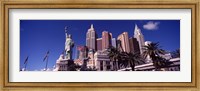 Framed Low angle view of a hotel, New York New York Hotel, Las Vegas, Nevada