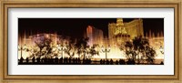 Framed Las Vegas Hotels at Night