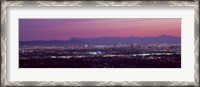 Framed Cityscape at sunset, Phoenix, Maricopa County, Arizona, USA 2010
