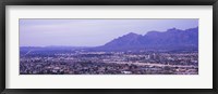 Framed Tuscon, Arizona with Mountains