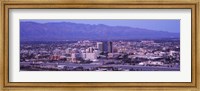 Framed Tucson, Arizona with Purple Sky 2010