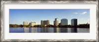 Framed Lake Eola, Orlando, Florida (distant view)