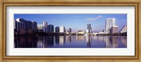 Framed Buildings Reflecting in Lake Eola, Orlando, Florida