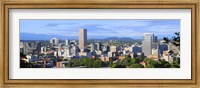 Framed Portland skyline, Oregon