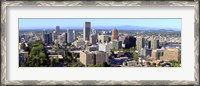 Framed High angle view of a cityscape, Portland, Multnomah County, Oregon