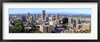 Framed High angle view of a cityscape, Portland, Multnomah County, Oregon