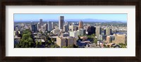 Framed High angle view of a cityscape, Portland, Multnomah County, Oregon