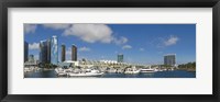 Framed Buildings in a city, San Diego Convention Center, San Diego, Marina District, San Diego County, California, USA