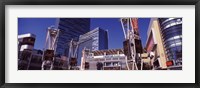 Framed Skyscrapers in a city, Nokia Plaza, City of Los Angeles, California, USA