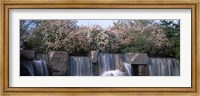 Framed Waterfall, Franklin Delano Roosevelt Memorial, Washington DC, USA