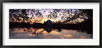 Framed Memorial at the waterfront, Jefferson Memorial, Tidal Basin, Potomac River, Washington DC