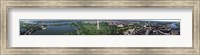 Framed Aerial view of a monument, Tidal Basin, Constitution Avenue, Washington DC, USA