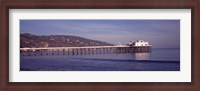 Framed Pier over an ocean, Malibu Pier, Malibu, Los Angeles County, California, USA