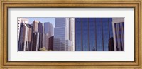 Framed Close up of skyscrapers in Los Angeles, Los Angeles County, California, USA