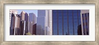 Framed Close up of skyscrapers in Los Angeles, Los Angeles County, California, USA