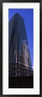 Framed Low angle view of a skyscraper in a city, City Of Los Angeles, Los Angeles County, California, USA