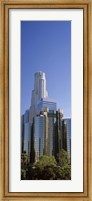 Framed Skyscrapers in a city, Los Angeles County, California, USA