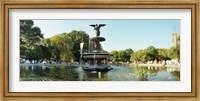 Framed Fountain in a park, Central Park, Manhattan, New York City, New York State, USA