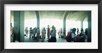 Framed Tourists on a boardwalk, Coney Island, Brooklyn, New York City, New York State, USA