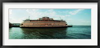 Framed Ferry in a river, Staten Island Ferry, Staten Island, New York City, New York State, USA