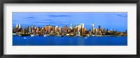 Framed Manhattan skyline, New York City, New York State, USA