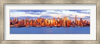 Framed Aerial view of Manhattan, New York City, New York State, USA