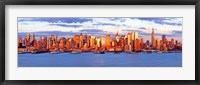 Framed Aerial view of Manhattan, New York City, New York State, USA