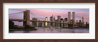 Framed Bridge across a river, Brooklyn Bridge, Manhattan, New York City, New York State, USA