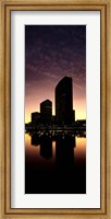 Framed Buildings at the waterfront, Lake Merritt, Oakland, Alameda County, California, USA