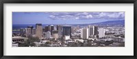 Framed High angle view of a city, Honolulu, Oahu, Honolulu County, Hawaii, USA 2010